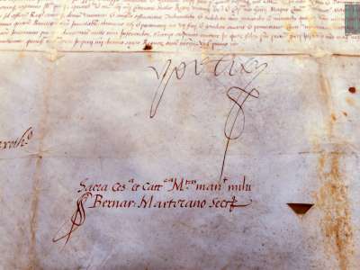 ...si distingue in basso la scritta �Yo el Rey� (Io, il Re), formula con la quale si firmavano i sovrani del tempo.